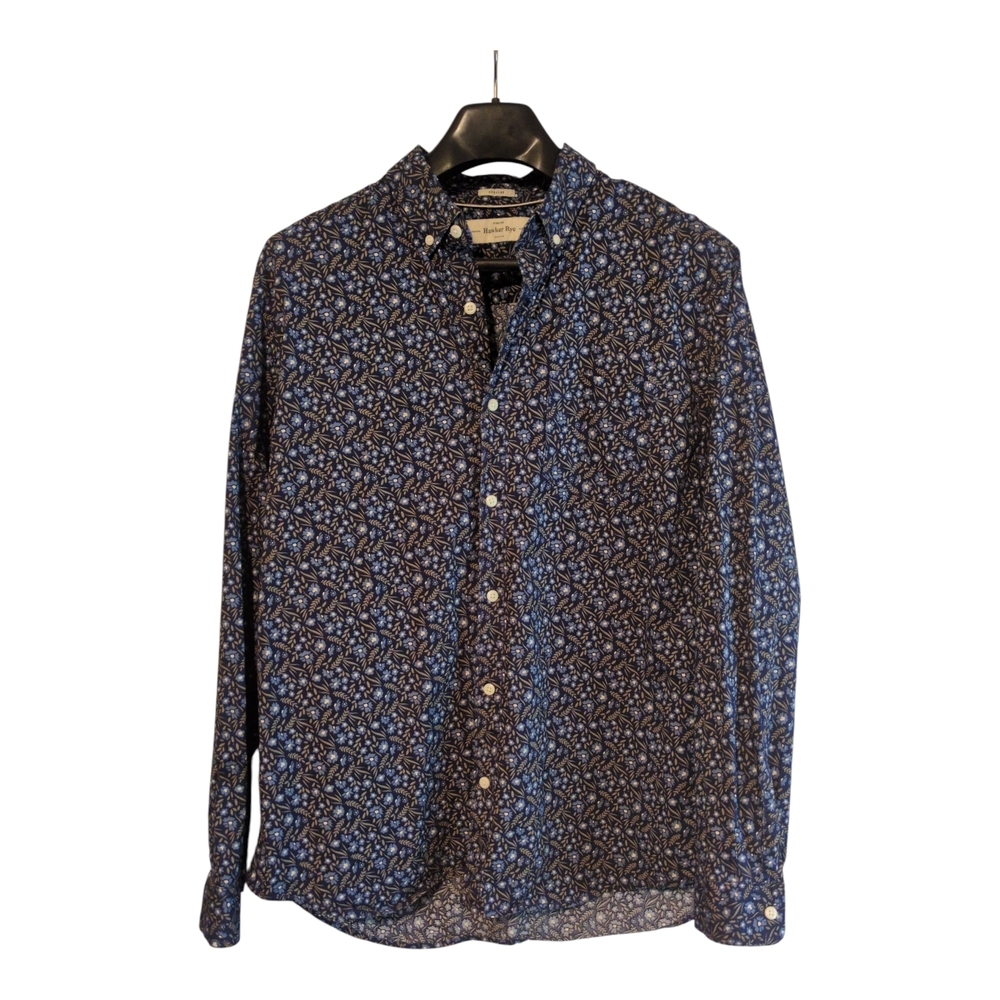 Hawker Rye Men's Floral Stretch Button Down Size Large